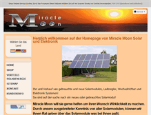 Tablet Screenshot of miracle-moon.de